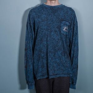 Harley Davidson dark blue heathered long sleeve tee 2XL or XL